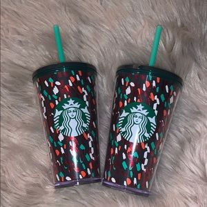 🎉 2 Confetti grande Starbucks tumblers 🎉